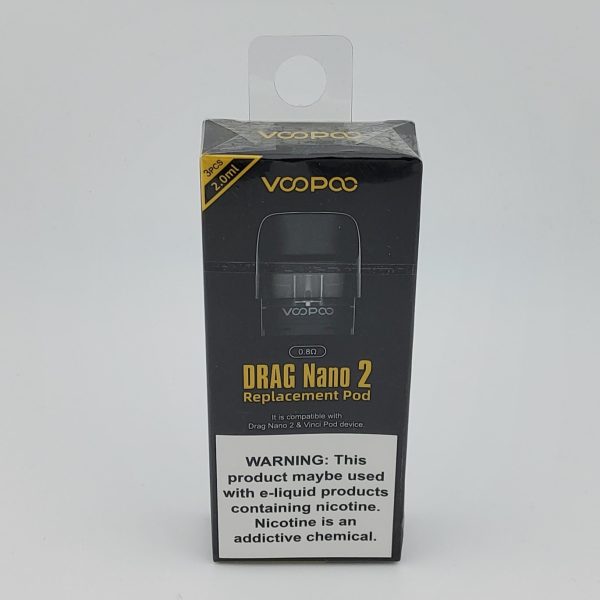 VOOPOO Drag Nano 2 Replacement Pod 2.0ml 0.8 3pk